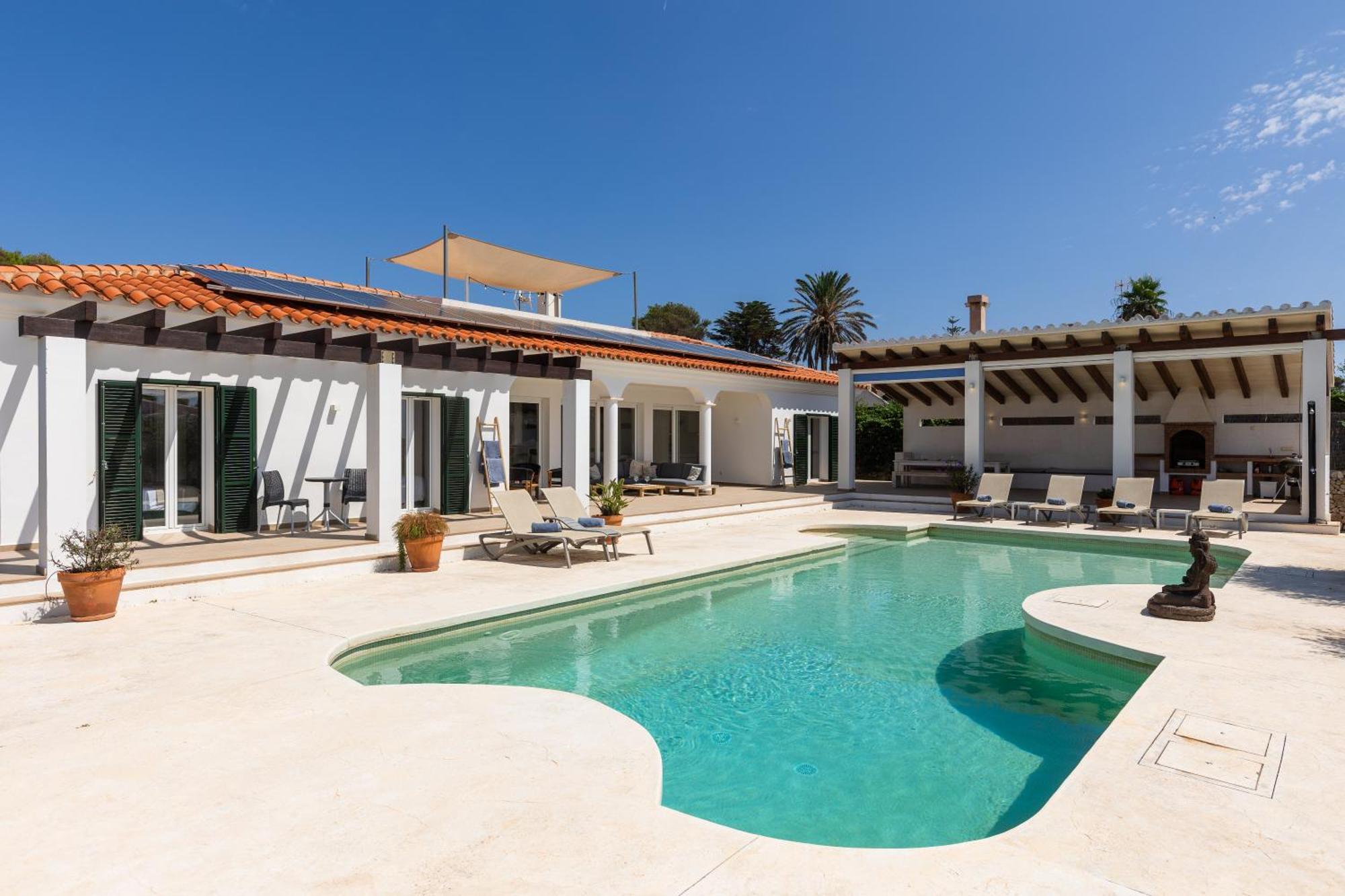 Villa Maravilla With Heatable Pool Rooftopbar With Sea Views And Range Rover Binibeca Buitenkant foto