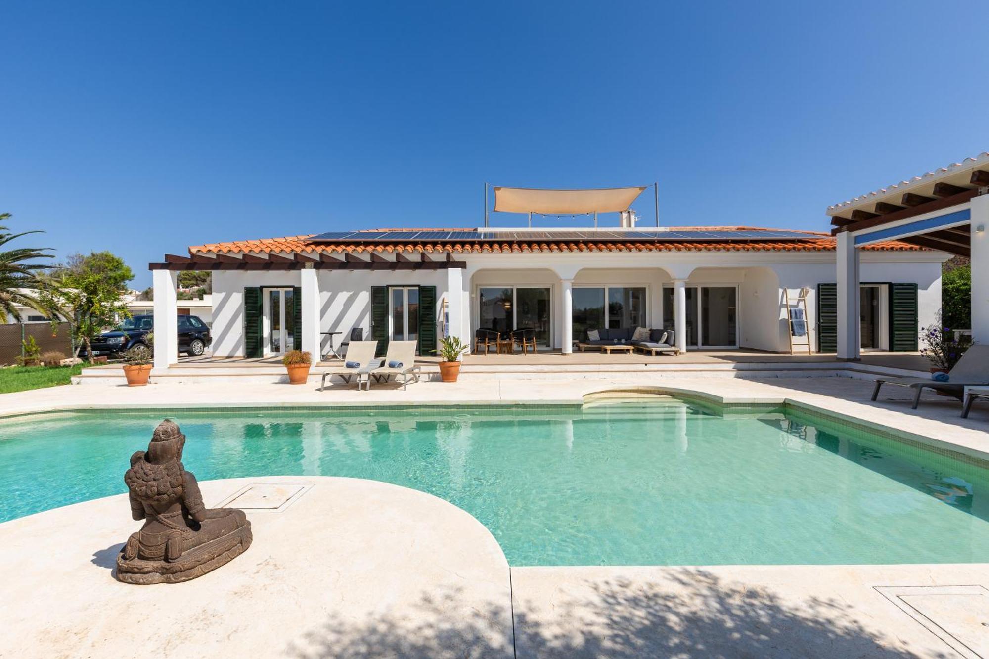 Villa Maravilla With Heatable Pool Rooftopbar With Sea Views And Range Rover Binibeca Buitenkant foto