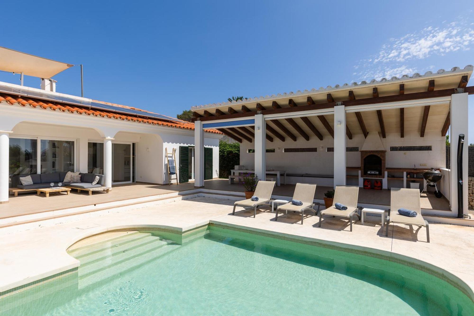 Villa Maravilla With Heatable Pool Rooftopbar With Sea Views And Range Rover Binibeca Buitenkant foto