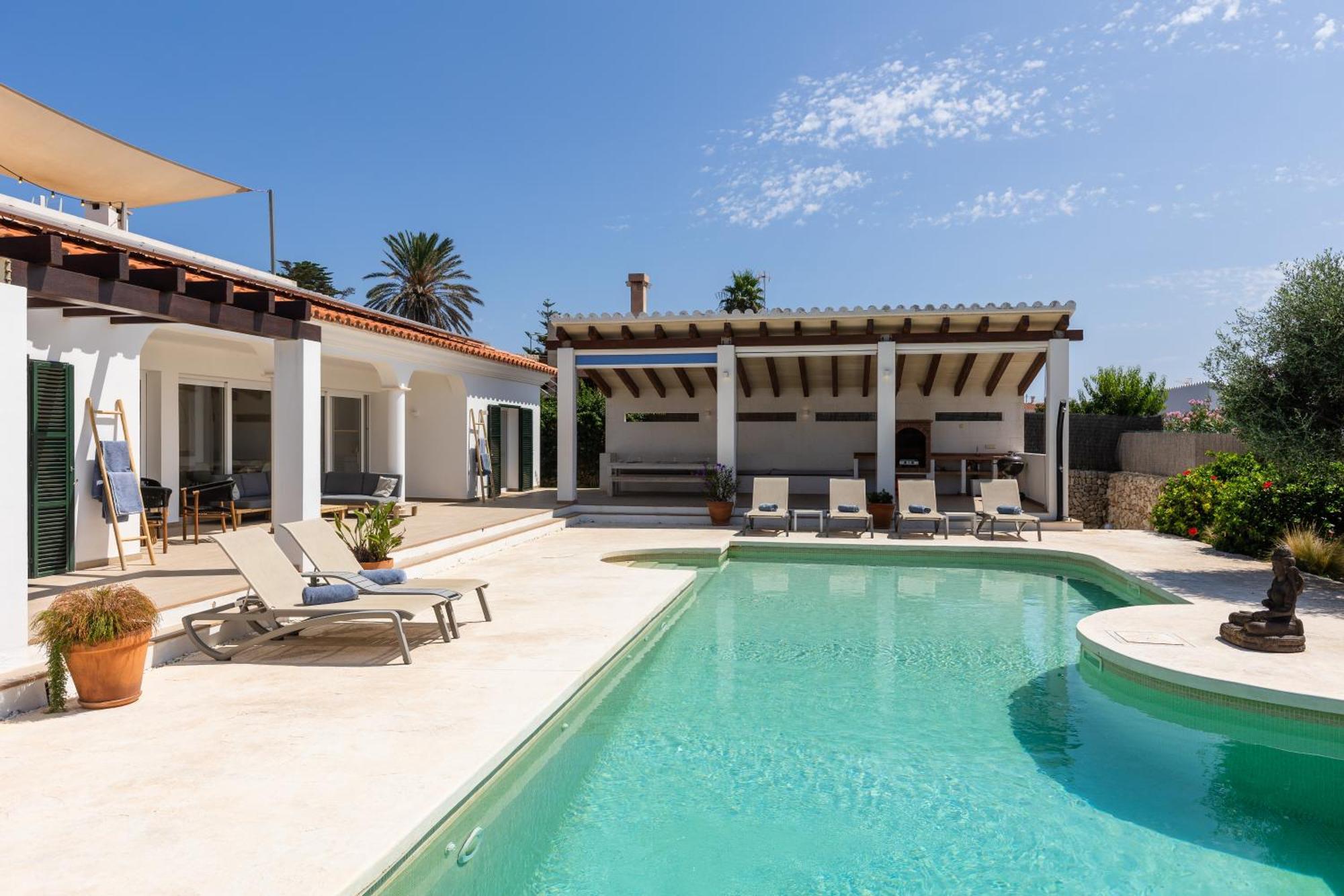Villa Maravilla With Heatable Pool Rooftopbar With Sea Views And Range Rover Binibeca Buitenkant foto